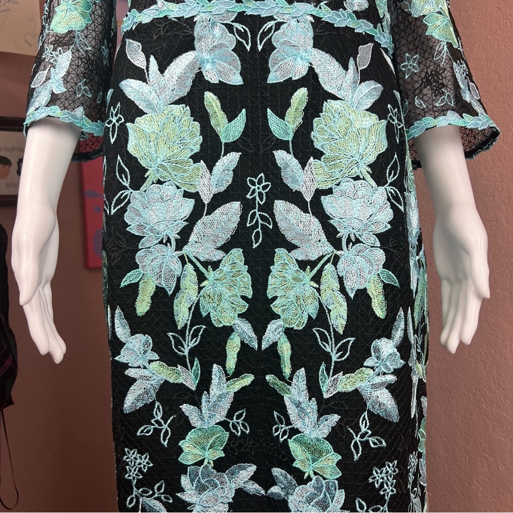 NWT Marchesa Note Cutout EmbroideredTulle Dress - Picture 14 of 16